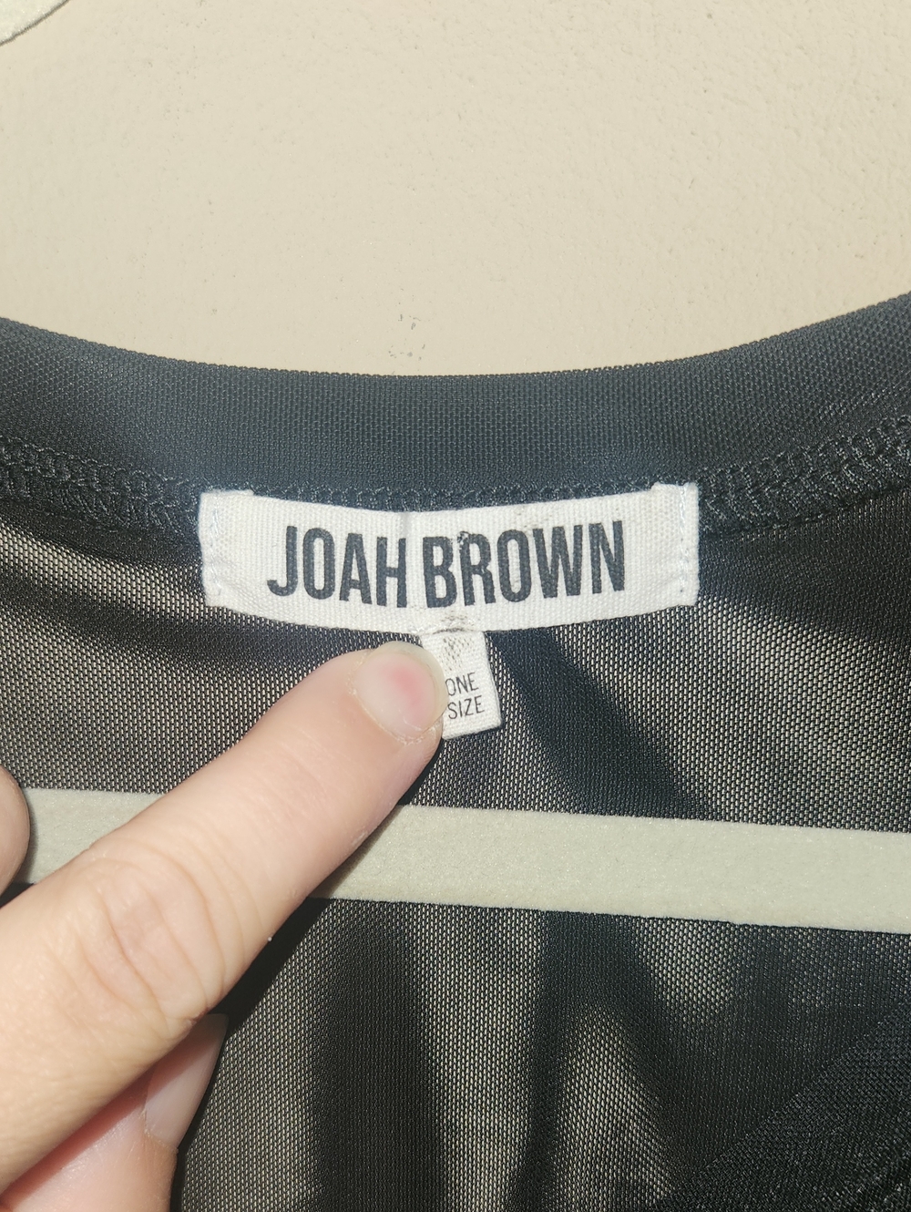 Joah Brown Black Sheer Top& Bottom Swim Coverup Set. - Picture 8 of 12